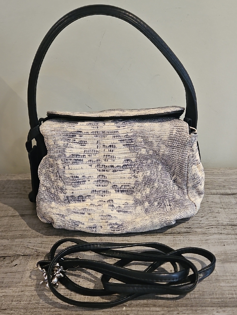 Premium Mini Black & Ivory handbag from the luxury designer Daniella Lehavi